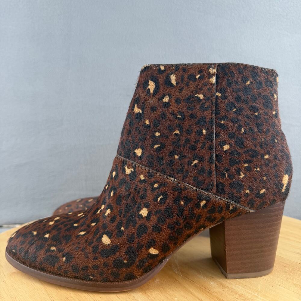 Madewell The Rosie Ankle Boot Brown Real Calf Hair & Leather Women’s Size 6.5 US